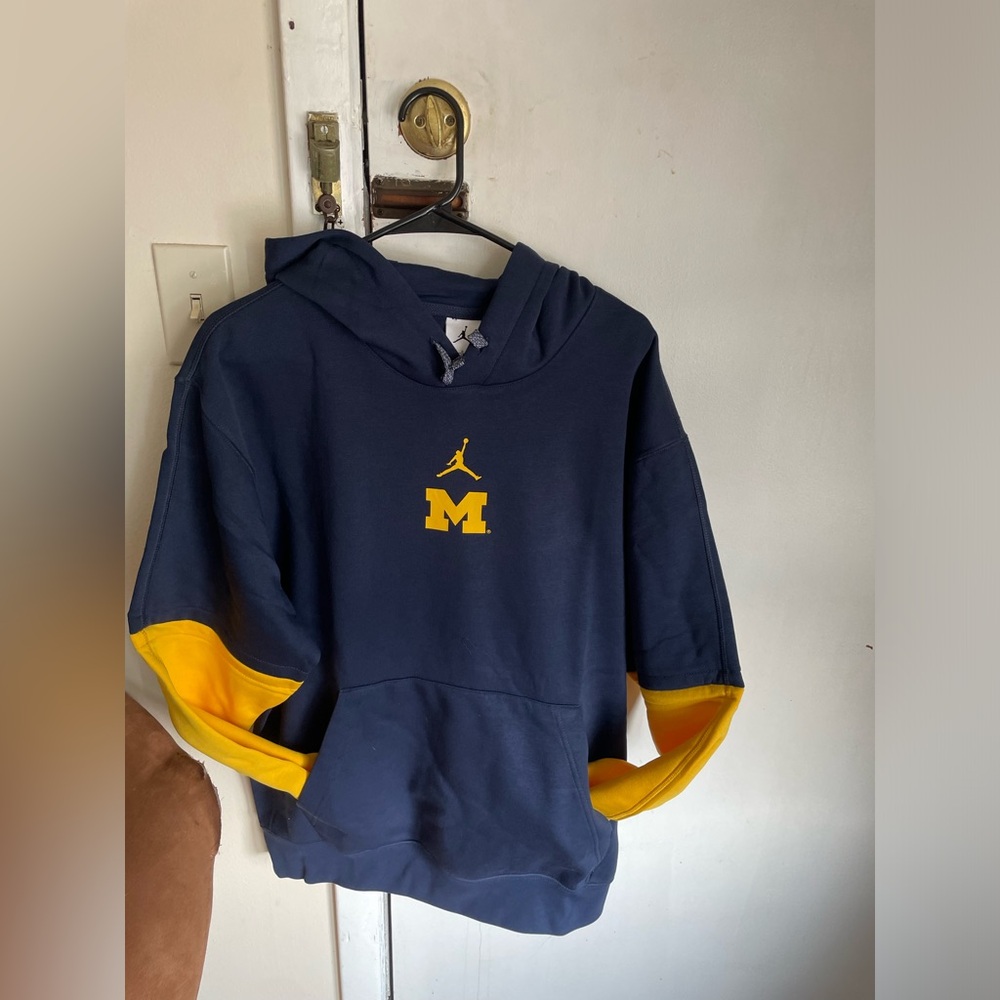 Michigan Wolverines Jordan brand mens pullover hoody L